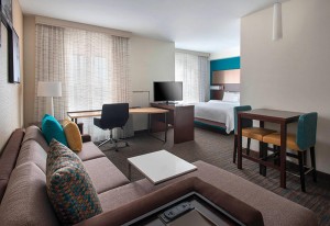 Residence Inn by Marriott hotel bedroom set