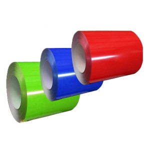PPGI պողպատե պարույրներ տարբեր գույներով և ցինկի շերտով
