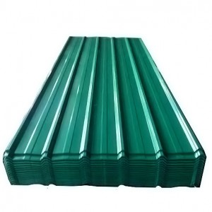 PPGI-Dachstahlbleche, farbig beschichtet, verzinkt, gewellt, gewelltes Zink, 30–275 g/m²