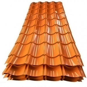 ແຜ່ນເຫຼັກມຸງ PPGI ສີເຄືອບ galvanized corrugated zinc 30-275gsm