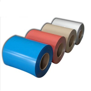 PPGI պողպատե պարույրներ տարբեր գույներով և ցինկի շերտով