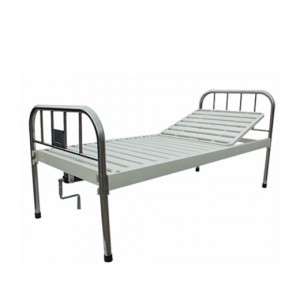 Stainless steel bedside single-crank bed from China