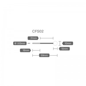 CFS02 éléktroda electrosurgical bunderan bisa dipaké deui