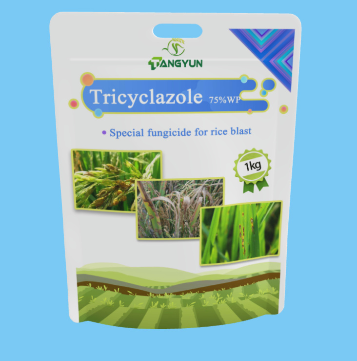 Kalitate handiko tricyclazol fungizida %75 WP etiketa pertsonalizatuarekin