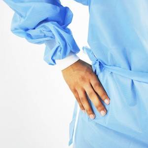 Disposable long sleeve medical surgical isolation gown manufacturer