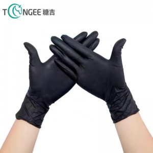 Disposable Gloves White Black Powder Free Food Medical Gloves Black Disposable Safety Work Gloves