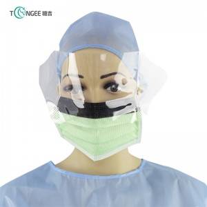 Tongee new products safety face shield visors protective eye face shield with mask