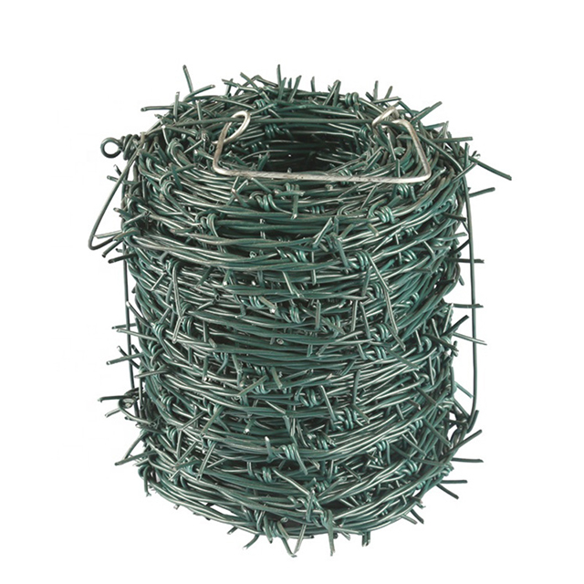 Nakikita ng mga tagagawa ang galvanized wire na plastic – coated barbed rope