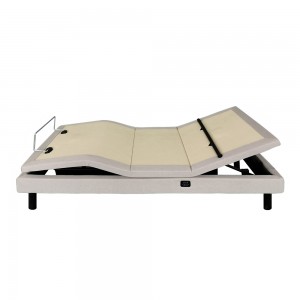 Tanhill Adjustable bed base with wall-hugger head foot neck lumbar lift—LS301