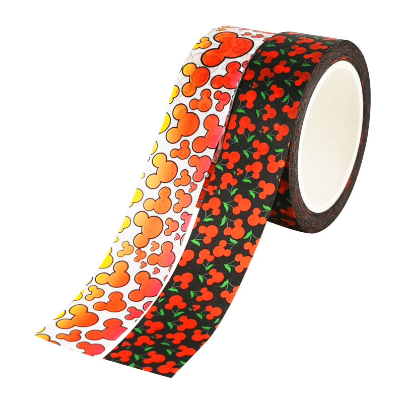 Custom printed colored paper crafts disney washi tape set stationery