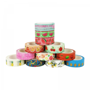 Customise buy japanese assorted adhesive tape washi tape fruits wholesale