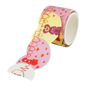 Factory Price For Perforated Washi Tape - Die Cut Washi Tape – Hearts Rabbit – Feite