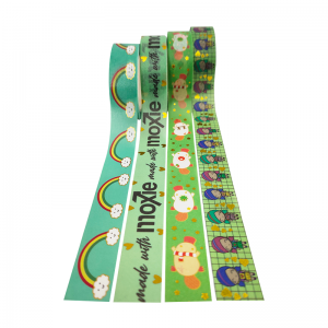 Custom make printed own design kawaii foil washi tape manufacturer