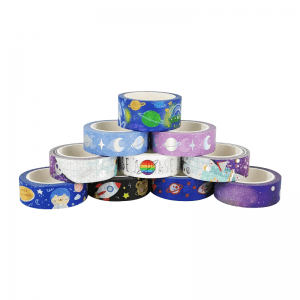 Wholesale custom foil decorative washi print paper tape set manufacturer