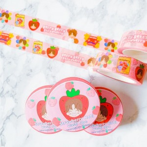 Order custom make cute cartoon washi tape printing with package