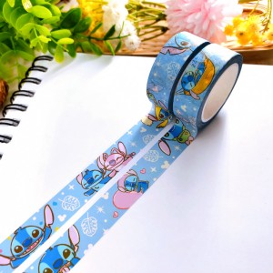 Custom printed pattern decoration washi paper tape with sticker manufacturer