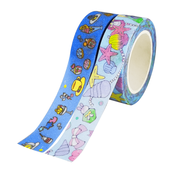 High definition Holographic Washi Tape - Glitter washi tape – Shell – Feite