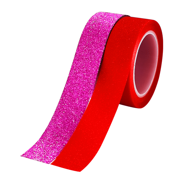 2019 New Style Washi Tape Personalize - Glitter Washi Tape – Purple Red – Feite