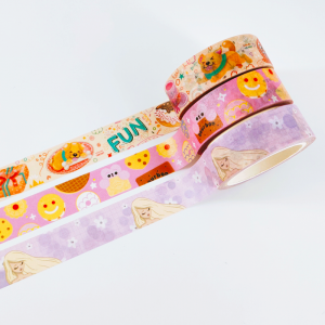 Custom printed own design 15mm kawaii washi tape for teenages