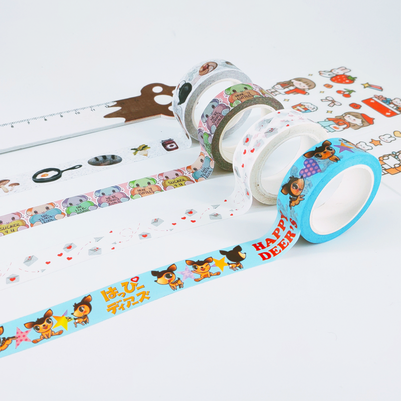 Single-Sided, No Residue, Customizable Pattern Japanese Washi Tape - China Washi  Tape and Colorful Washi Tape price
