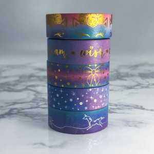 Custom make own kawaii foil washi tape gift set wholesale suppliers