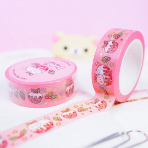 Customized printed cute pattern masking washi tape foil anime supplier