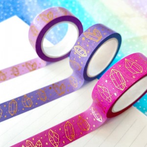 Cheap custom making your own gold foil washi tape printing service supplier