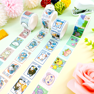 Custom Design Die Cut Stamp Style Washi Tape Printing Supplier