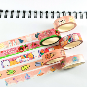 Custom printed make your own design washi tape in bulk wholesale
