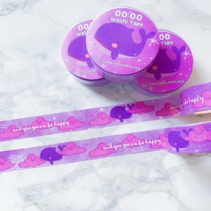 Custom make printed diy kawaii masking tape washi tape manufacturer