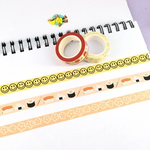 Hot selling custom high quality printing make your design washi paper tape