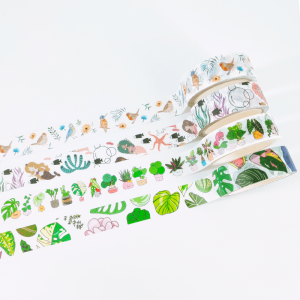 Custom printed own design 15mm kawaii washi tape for teenages