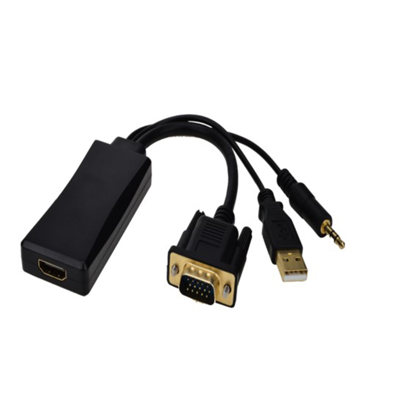 VGA M+Audio+Power to HDMI F გამორჩეული გამოსახულება