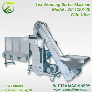 Automtic Tea Winnowing Třídící stroj Čaj Winnower Machine ZC-6CFX-40