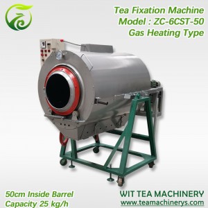 50см баррель суюк газ жылытуу жашыл чай Fixation машина ZC-6CST-50