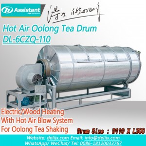 Mochini oa Oolong Tea Hot Air Tea Leaf Tossing Rub-wither Machine 6CZQ-110T