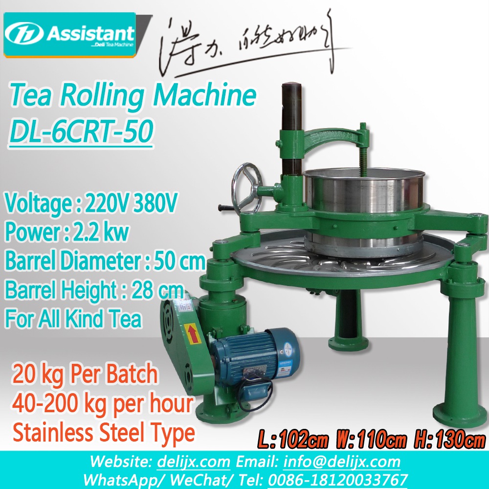 Orthodox Green/Black/Oolong Tea Leaf Twist Machine 6CRT-50 Ata Fa'aalia