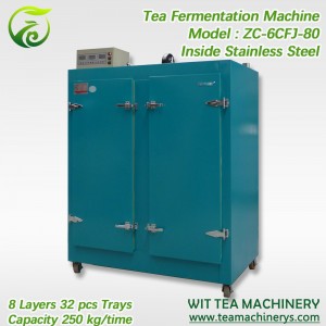 250 kg Kapacita Elektrická fermentační skříň na černý čaj ZC-6CFJ-80