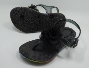 Sandálias infantis femininas linda flor superior sapatos de verão