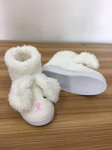 Girl’s Bunny Boots Slip On Indoor Shoes