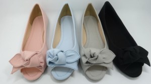 Sandalias de punta abierta con zapatos planos para damas para niñas