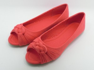 Zapatos planos con punta abierta para mujer Zapatos sin cordones