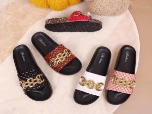 여성용 여성용 슬립 온 코르크 풋베드 샌들, 여름용 편안한 귀여운 슬라이드 신발