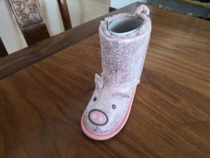 Хөөрхөн амьтны загвартай, хальтирдаггүй резинэн ултай охид хөвгүүдэд зориулсан дулаахан зөөлөн хөнгөн угааж болдог гутал гутал