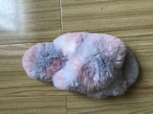 Women's Fluffy Plush Slide-On Sandal House Slippers na may Memory Foam