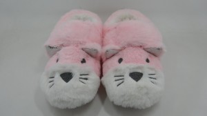 Kids' Cat Face Embroidery Calida Domus Shoes Soleas