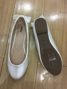 Девојки балетски рамни чевли за танцување