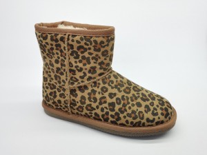 2021 wholesale price High Wedge Boots - Women’s fashion leopard printed snow booties  – Teamland