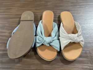 Женски дамски сандали со јазол слајдови