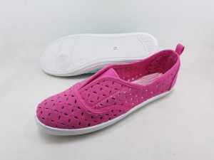 Këpucë të rastësishme të kanavacës që marrin frymë për femra me rrëshqitje në pako